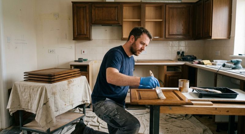 Cupboard Refinishing in Dayton, OH