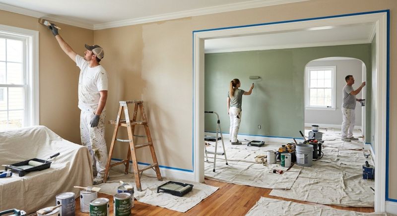 House Interior Painting in Kansas City, KS