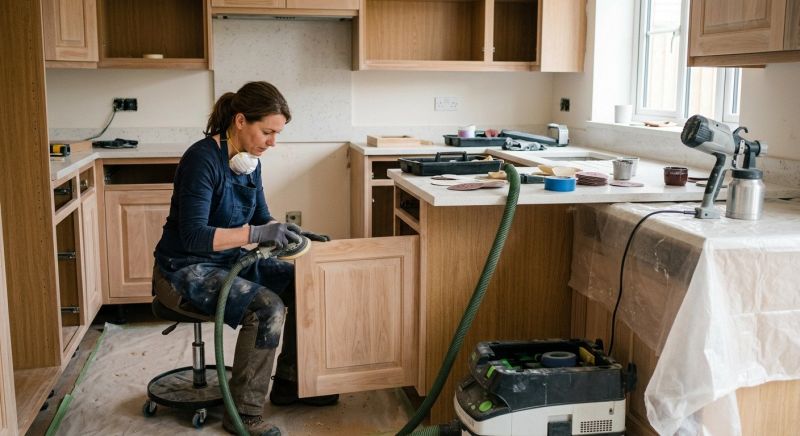Oak Cabinet Refinishing in Kokomo, IN