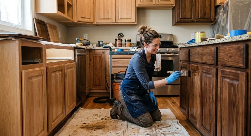 Oak Cabinet Refinishing in Cincinnati, OH