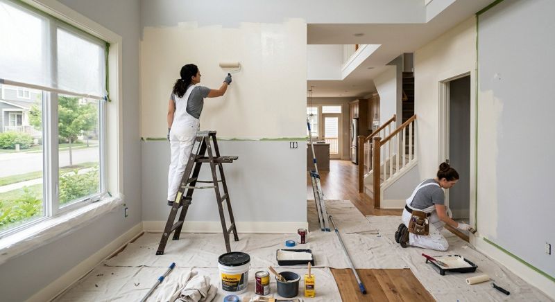Townhouse Interior Painting in Kansas City, KS